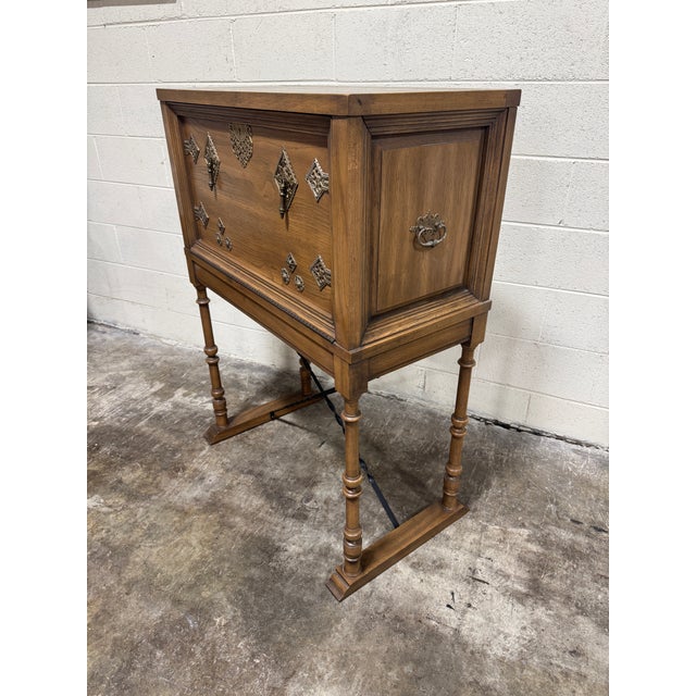 Spanish Boho Spanish Smoking Room Style Desk Bar For Sale - Image 3 of 11