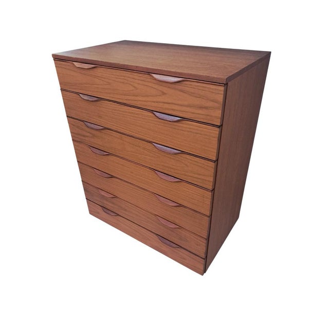 Mid-Century Tallboy Chest of Drawers in Teak, Europa, 1960s For Sale - Image 17 of 17