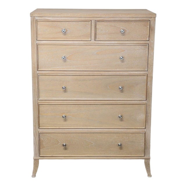 Arhaus Pearson Light Wood 6-Drawer Dresser With Metal Knobs For Sale