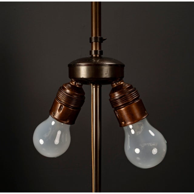 Swiss Floor Lamp in Teak and Brass by Temde, 1960s For Sale - Image 4 of 13