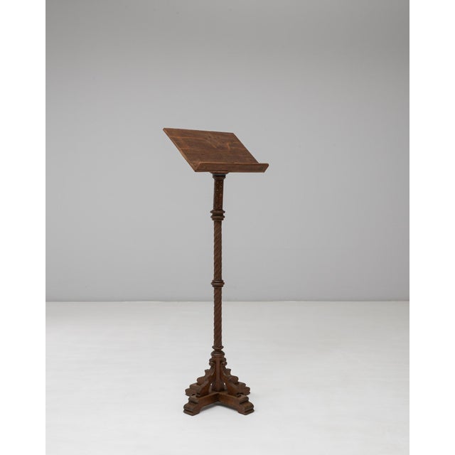 French 19th Century French Wooden Book Stand With Original Patina For Sale - Image 3 of 18