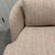 Contemporary Seychelles Wood Trim Sofa in Pink Textured Weave For Sale - Image 3 of 9