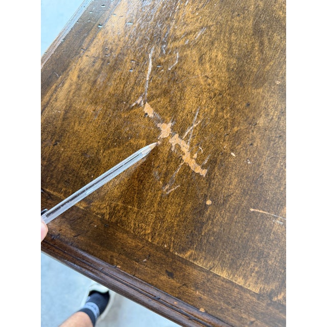 Vintage Italian Baroque Style Hand-Carved Wood Console Table With Paw Feet For Sale - Image 18 of 18