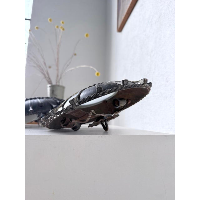 Brutalist Nail Wall Sconces, 1950s, Set of 2 For Sale - Image 9 of 18