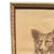 Folk Art 1940s Pencil Drawing of a Collie Dog on Paper and Framed in Wood Frame Signed - 1940 For Sale - Image 3 of 7