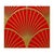 Red Glass Panel, 1980s For Sale - Image 3 of 4