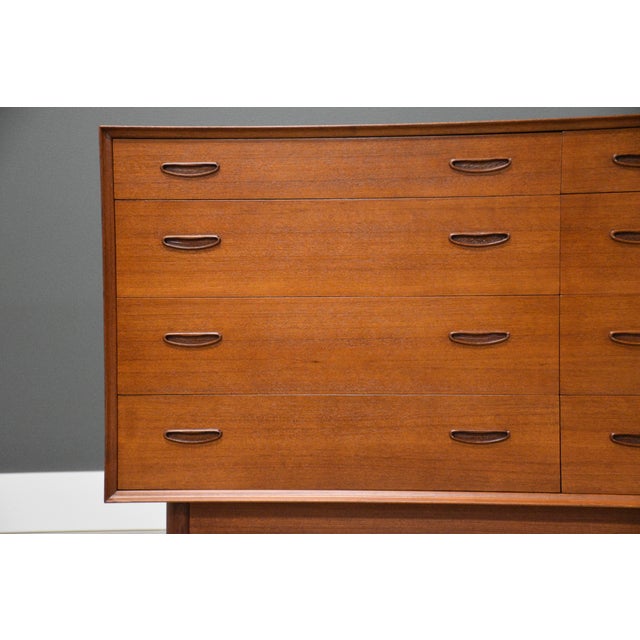 Brown 1960s Refinished Erik Buch 60” Teak Long Dresser For Sale - Image 8 of 10