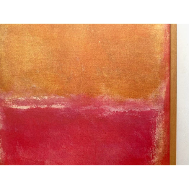 Mark Rothko Vintage 1971 Limited Edition Mid Century Modernist Fine Art Lithograph Print Framed Abstract Expressionist Extra Large Exhibition Poster For Sale - Image 10 of 12