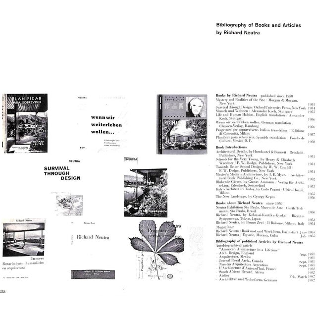 "Richard Neutra: 1950-1960" Boesiger, W. For Sale - Image 11 of 11