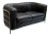 Paolo Lomazzi Italian Modern Sofa of Chrome and Black Leather For Sale