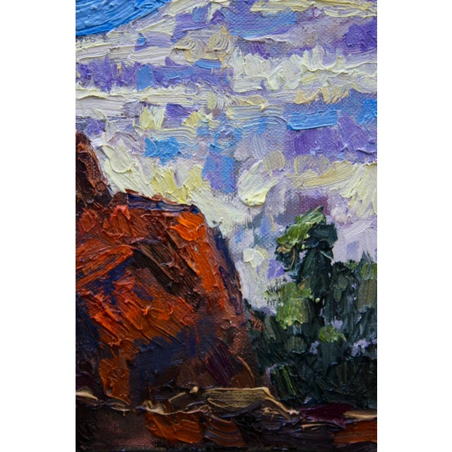 "Grand Canyon" Contemporary Impasto Landscape Oil Painting For Sale - Image 4 of 12