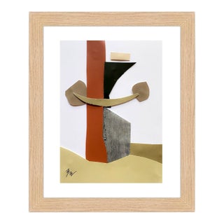 "Pop Music 19" Original Mixed-Media Collage on Paper by Zac Woodiel For Sale