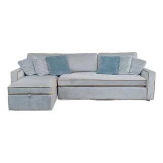 Interior Define Modern James Sleeper Sofa With Chaise For Sale