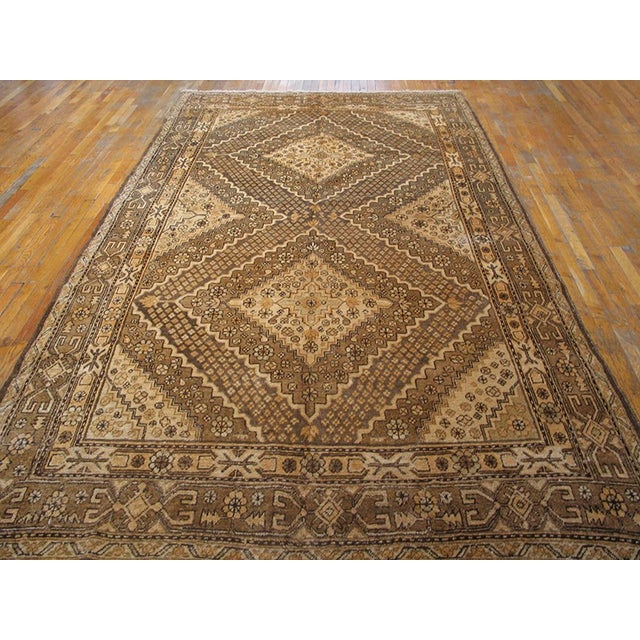 Antique Chinese rug. Size: 6'9" x 12'5". Antique Khotan East Turkestan Gray 1930s Rug, Circa Date: 1930s. This exceptional...
