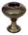 Barbini Murano Vintage Black Gold Flecks Italian Art Glass 1950s Mid Century Desk Flower Vase For Sale