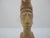 Aztec Mayan Indian Chief Headdress Carved Stone Paperweight Figurine Sculpture For Sale - Image 4 of 9