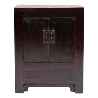 Chinese Lacquered Locking Cabinet, C. 1880 For Sale
