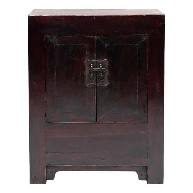 Chinese Lacquered Locking Cabinet, C. 1880 For Sale