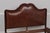 1990s Baker Queen Size Leather Panel Bed For Sale - Image 5 of 15