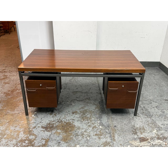 Wood Georges Frydman for Efa Executive Desk, Circa 1960's For Sale - Image 7 of 12