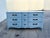 1970s French Provincial Blue Gray Lacquered Dresser of Twelve Drawers For Sale - Image 10 of 11