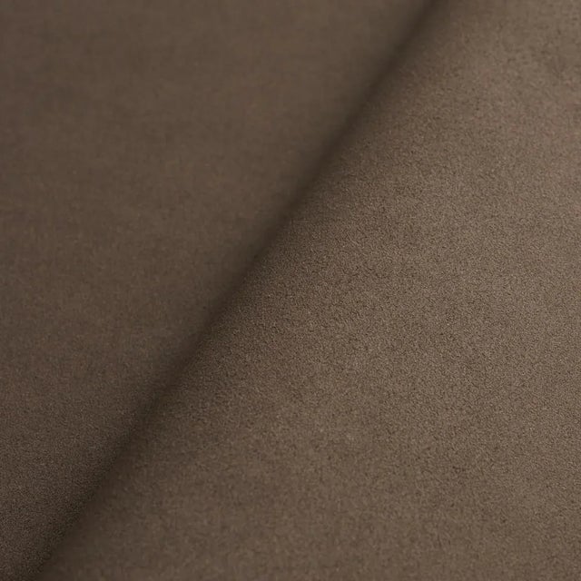 Transitional Sample - Schumacher Vegan Suede Fabric in Cocoa For Sale - Image 3 of 4