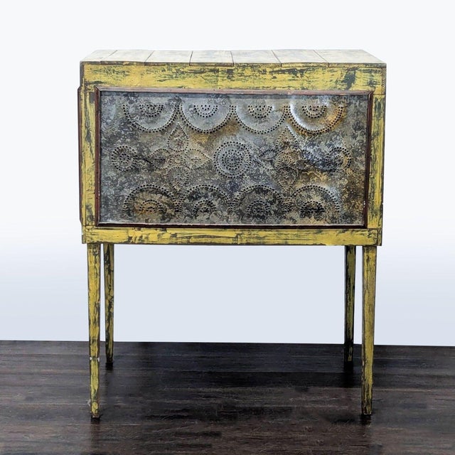 Handmade Reclaimed Wood and Metal Cabinet For Sale In San Francisco - Image 6 of 9