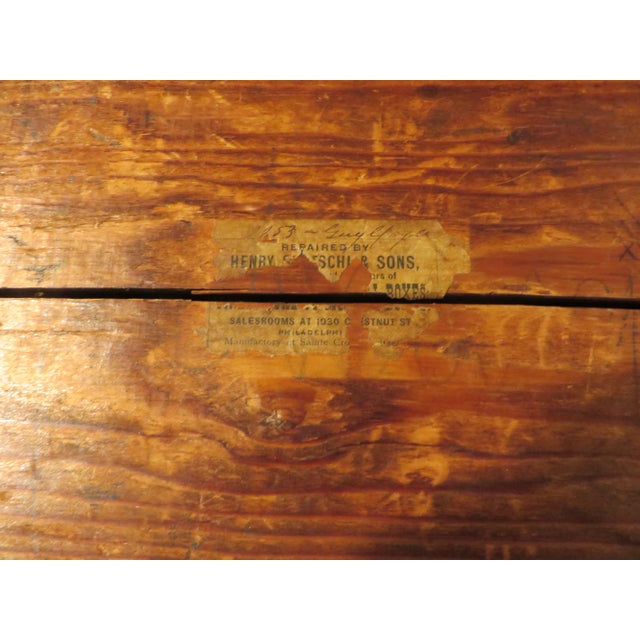 19th Century Antique Cylinder Music Box with Walnut Case Swiss For Sale - Image 10 of 10