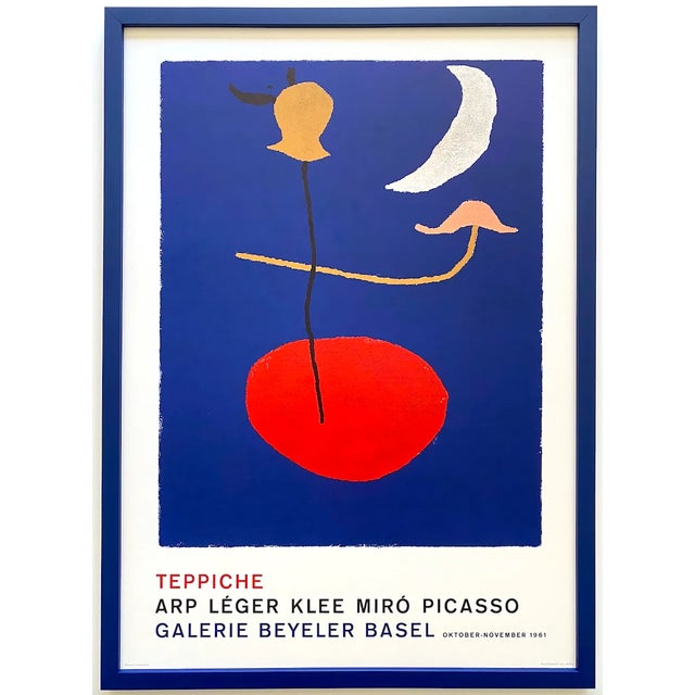 joan miro ヴィンテージ　ポスター Joan Miro Vintage 1979 Mid Century Modern Lithograph Print