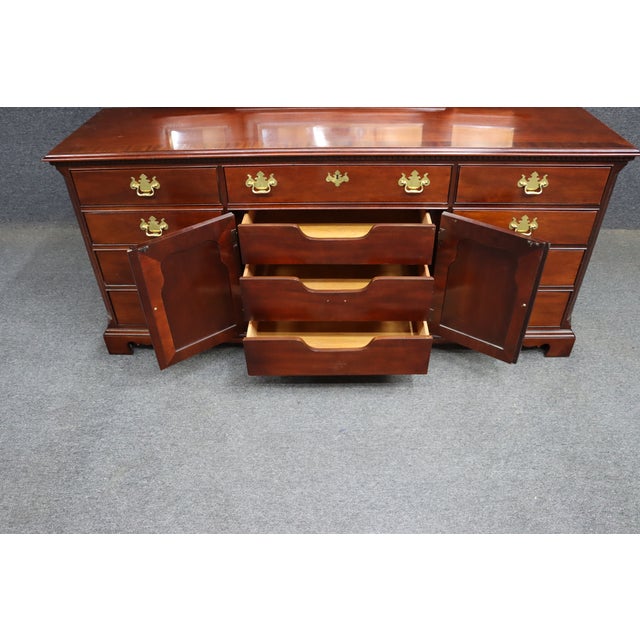 Thomasville Mahogany Triple Mirror Dresser For Sale - Image 12 of 12