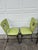 Late 20th Century Woodard Black Iron Lime Green Dining/Patio Chairs - Set of 4 For Sale - Image 11 of 12