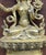 Sculpture - Manjushri. Oriental sculpture; from the first half of the 20th century, in gilded bronze. Height: 16 cm