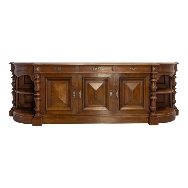 French Credenza in Oak, 1890s For Sale