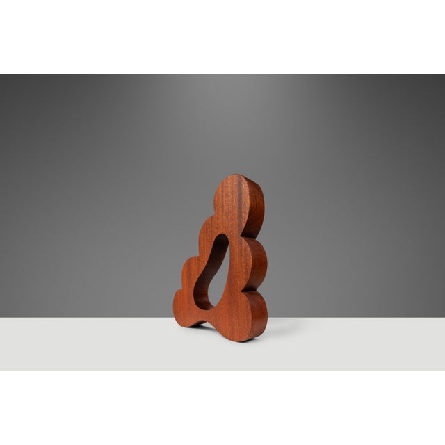 2020s Organic Abstract Modern Sculpture Hand-Carved in Solid Sapele by Mark Leblanc for Leblanc Studios, Usa , C. 2020s For Sale - Image 5 of 16