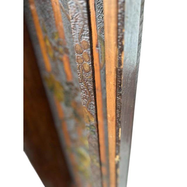 Wall Shelf 38” Arts & Crafts Style Wood Corbel Botanical, Railing For Sale In Las Vegas - Image 6 of 12