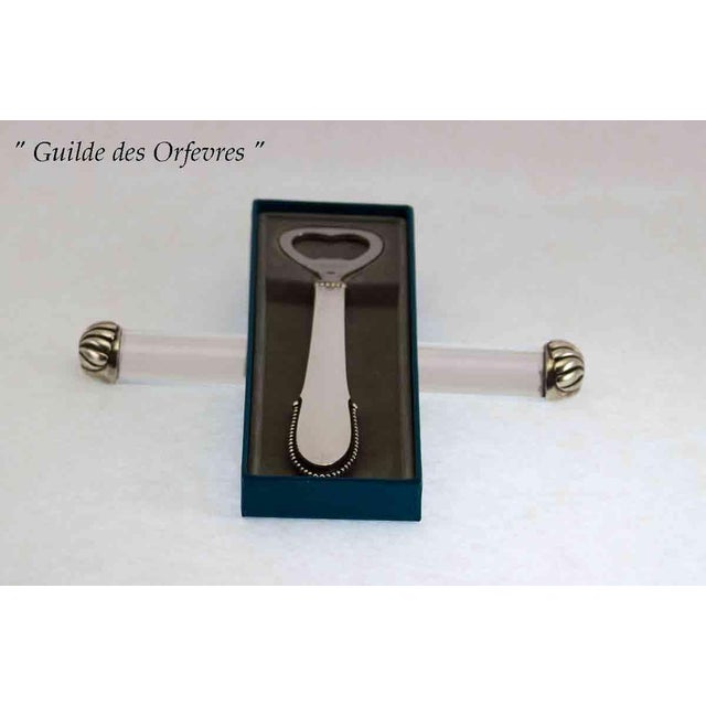 1960s Georg Jensen Sterling Silver Bottle Opener Beaded. For Sale In New York - Image 6 of 16