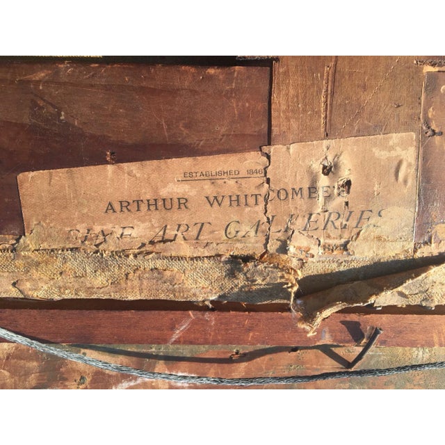 Sky Blue 18th Century Old Master Style Landscape Oil Painting by Julius Caesar Ibbetson, Framed For Sale - Image 8 of 11