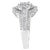 Early 21st Century 14KT White Gold Diamond Cocktail Ring (1 1/4 cttw, H-I Color, SI2-I1 Clarity) For Sale - Image 5 of 7