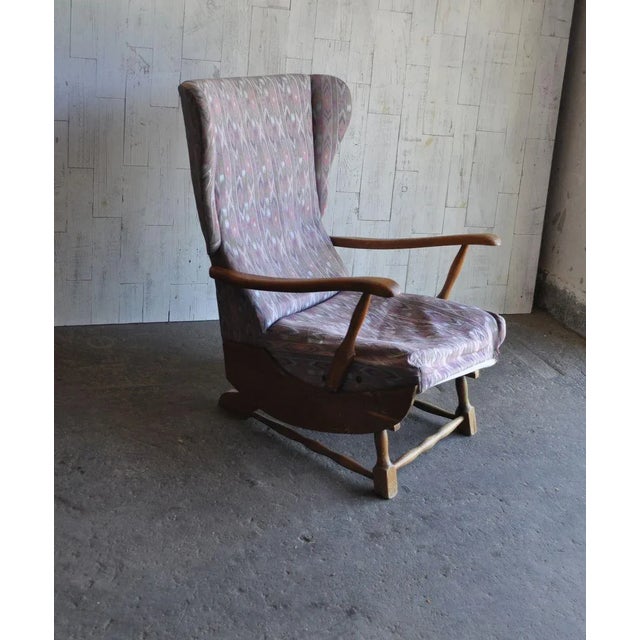 Mid-Century Wooden Rocking Chair, 1950s For Sale - Image 9 of 9