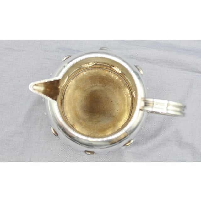 Metal 1888 Sterling Silver Milk Jug Retailed by Mappin Bros For Sale - Image 7 of 8