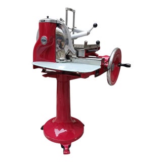 Berkel Mod 115 Flywheel Slicer with Pedestal, Holland, 1950s For Sale