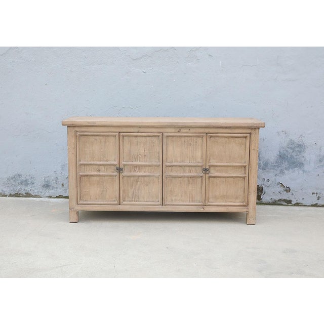 Antique Chinese Pine Cabinet For Sale - Image 4 of 5