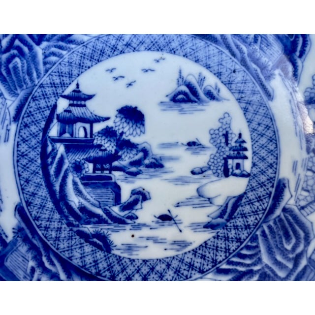 Chinese Pattern Table Bowl With Stand For Sale In Los Angeles - Image 6 of 11
