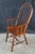 Late 20th Century 2 Amish Oak High Spindle Bow Back Windsor Dining Armchairs For Sale - Image 4 of 13