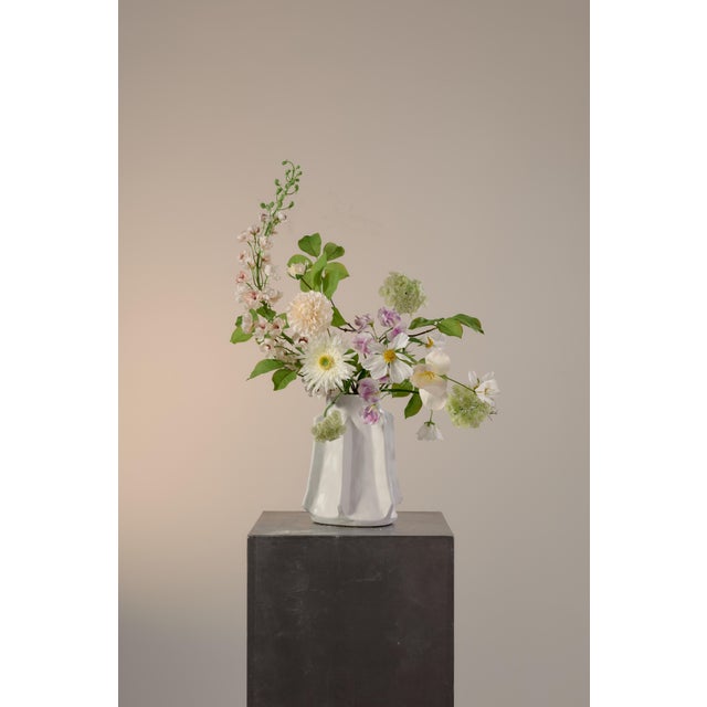 Contemporary Vanity Mirror Floral Arrangement by Apartment 387 For Sale - Image 3 of 8