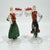 Gorgeous pair of vintage Archimede Seguso (1909-1999) Murano art glass sculptures in green, red, and clear with gold...