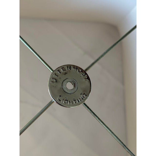 2010s Palm Beach Regency Silver Leaf Floriane Table Lamps by Turtle and Crane - A Pair For Sale - Image 9 of 11