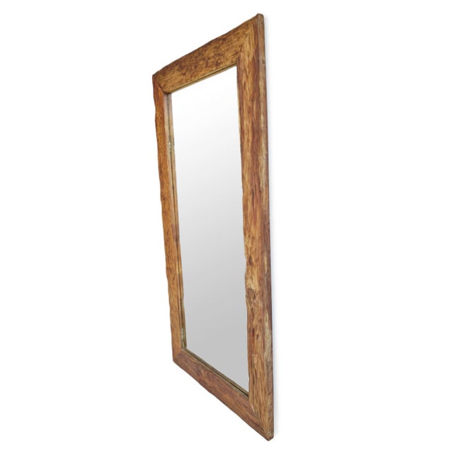 Rustic vintage reclaimed old teak wood full length mirror. Beautiful natural deep grain and natural wood tones. Each...