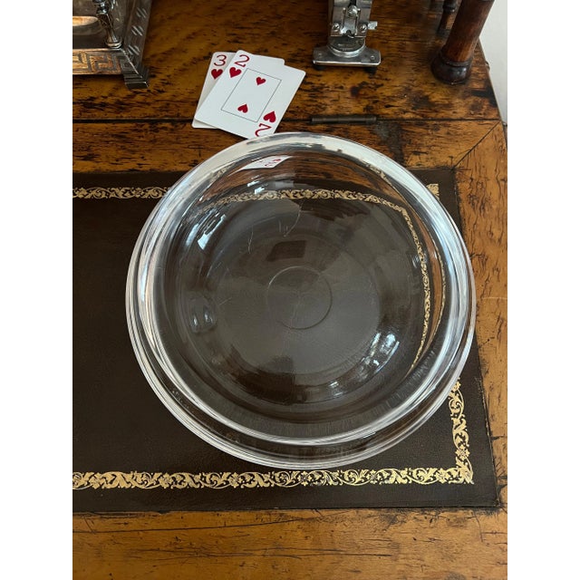 Mid-Century Modern Round Glass Dish Bowl or Cigar 420 Ashtray For Sale - Image 3 of 9
