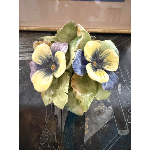 Italian Italian Ceramic Potted Flowers for Bergdorf Goodman For Sale - Image 3 of 8